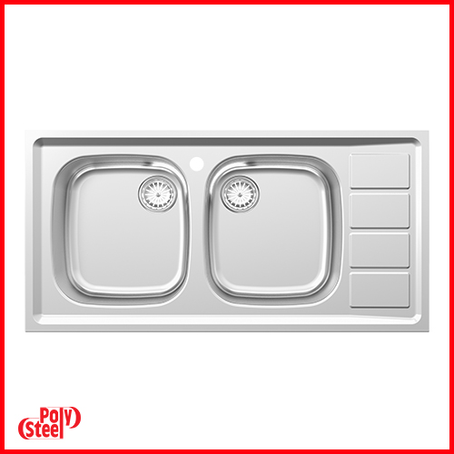 سینک توکار کد 158 مدل پارما سایز 50*100 پلی استیل